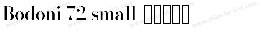 Bodoni 72 small字体转换